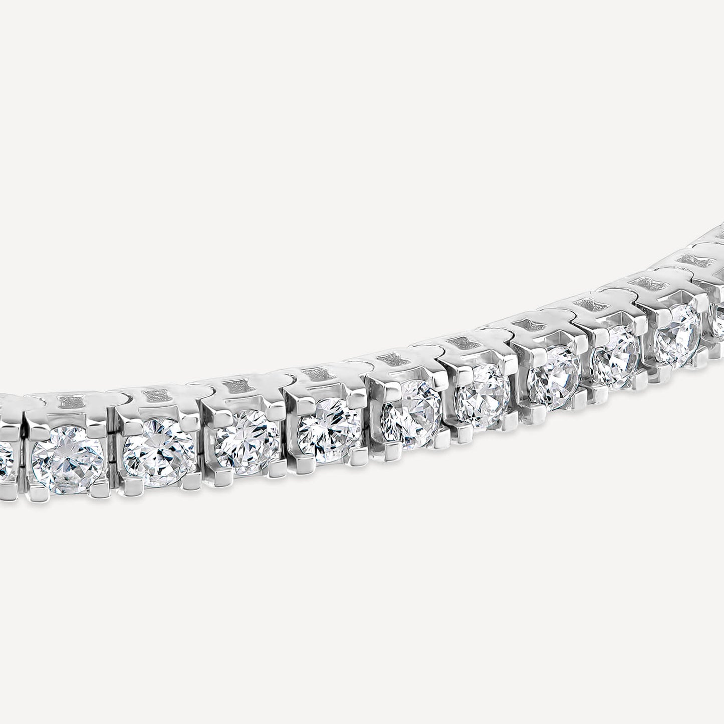 Born 9ct White Gold 3.00ct Lab Grown Diamond Tennis Bracelet