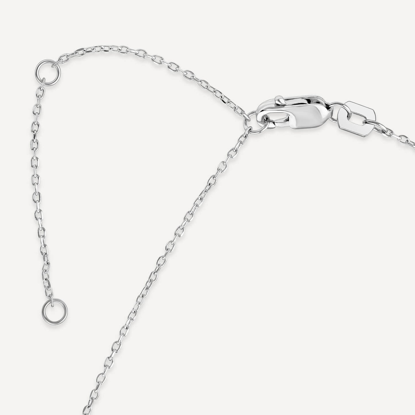 Born 18ct White Gold 1ct Lab Grown Round Diamond Pendant