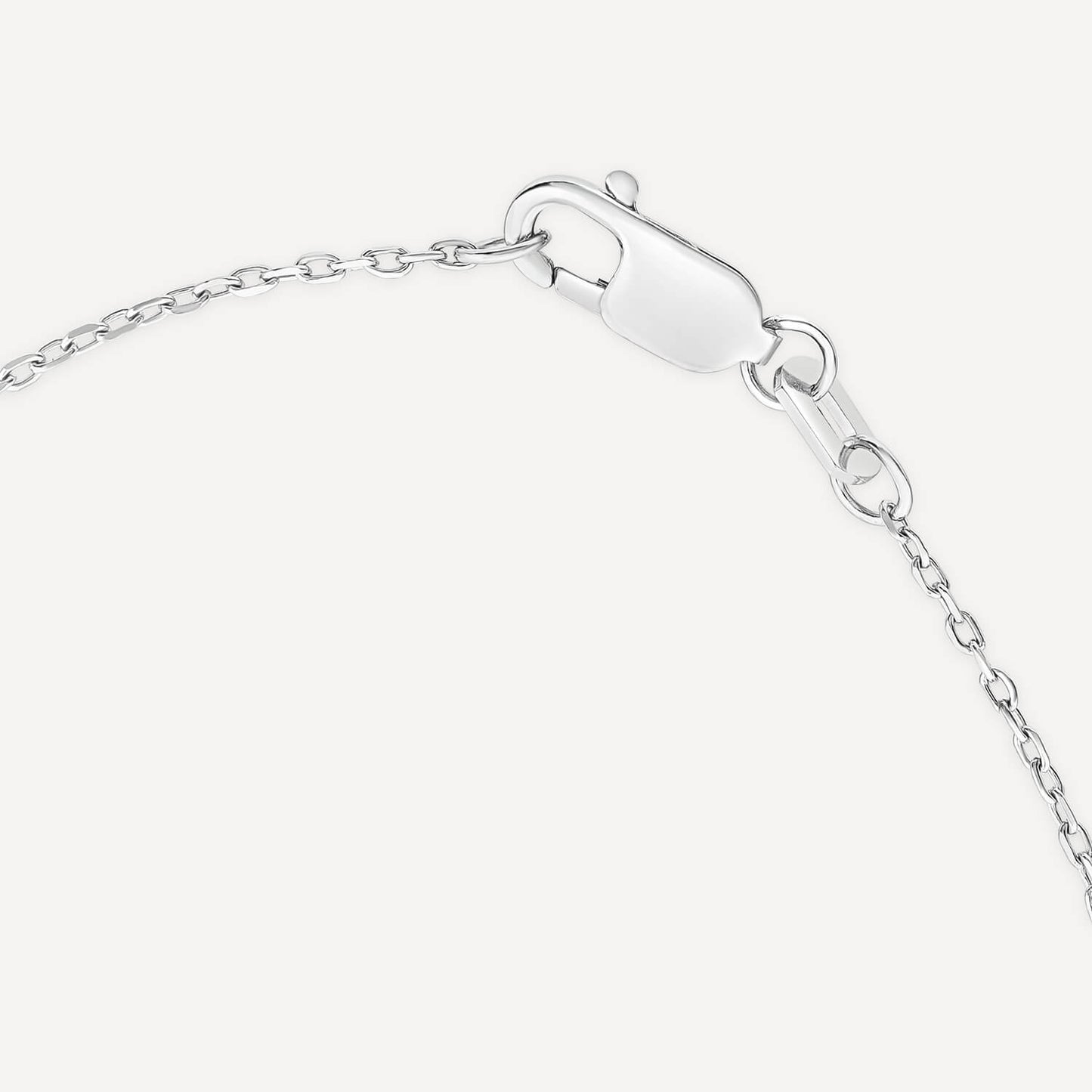 Born 18ct White Gold Lab Grown 2ct Round Solitaire Diamond Pendant