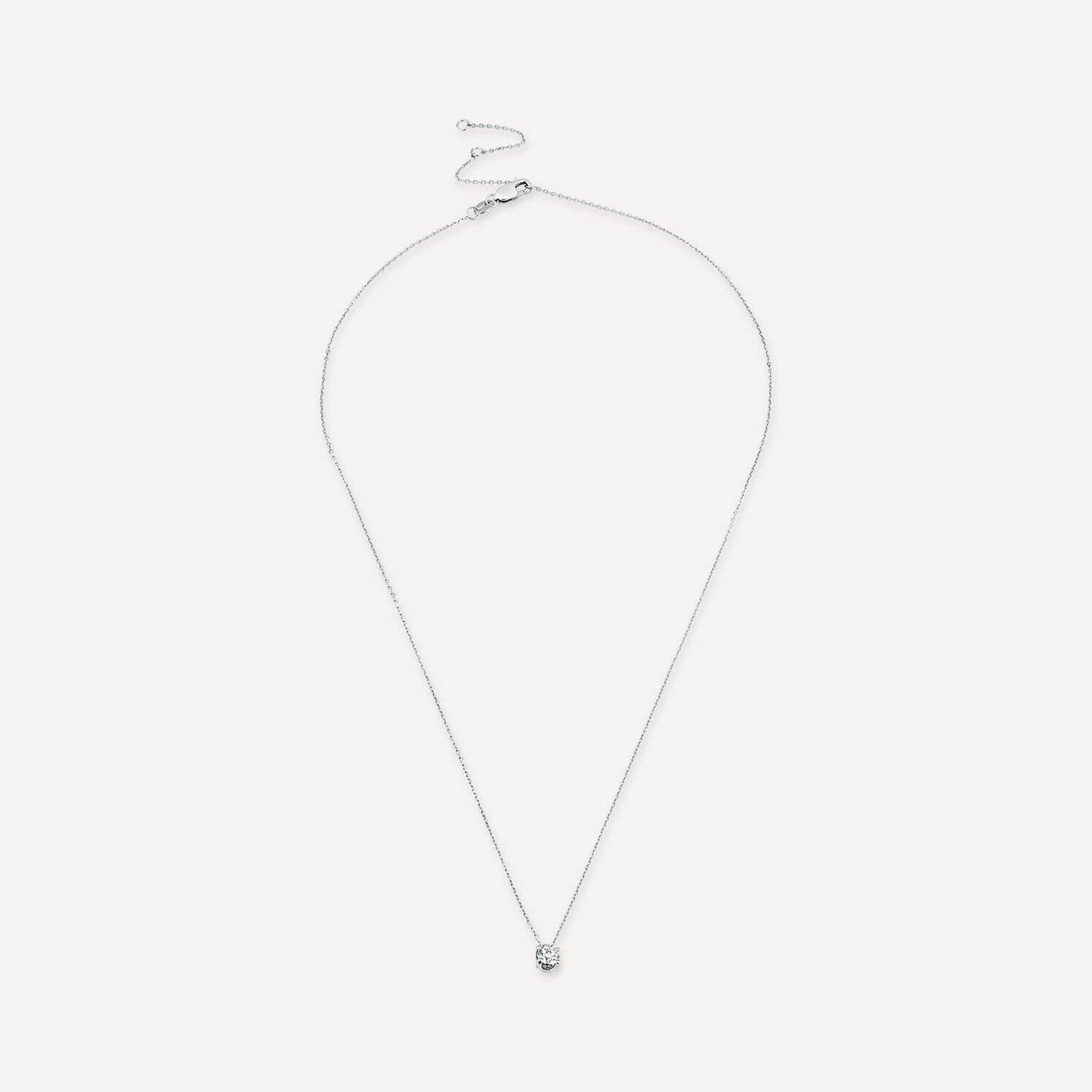 Born 9ct White Gold Lab Grown 0.30ct Diamond Round Brilliant Pendant