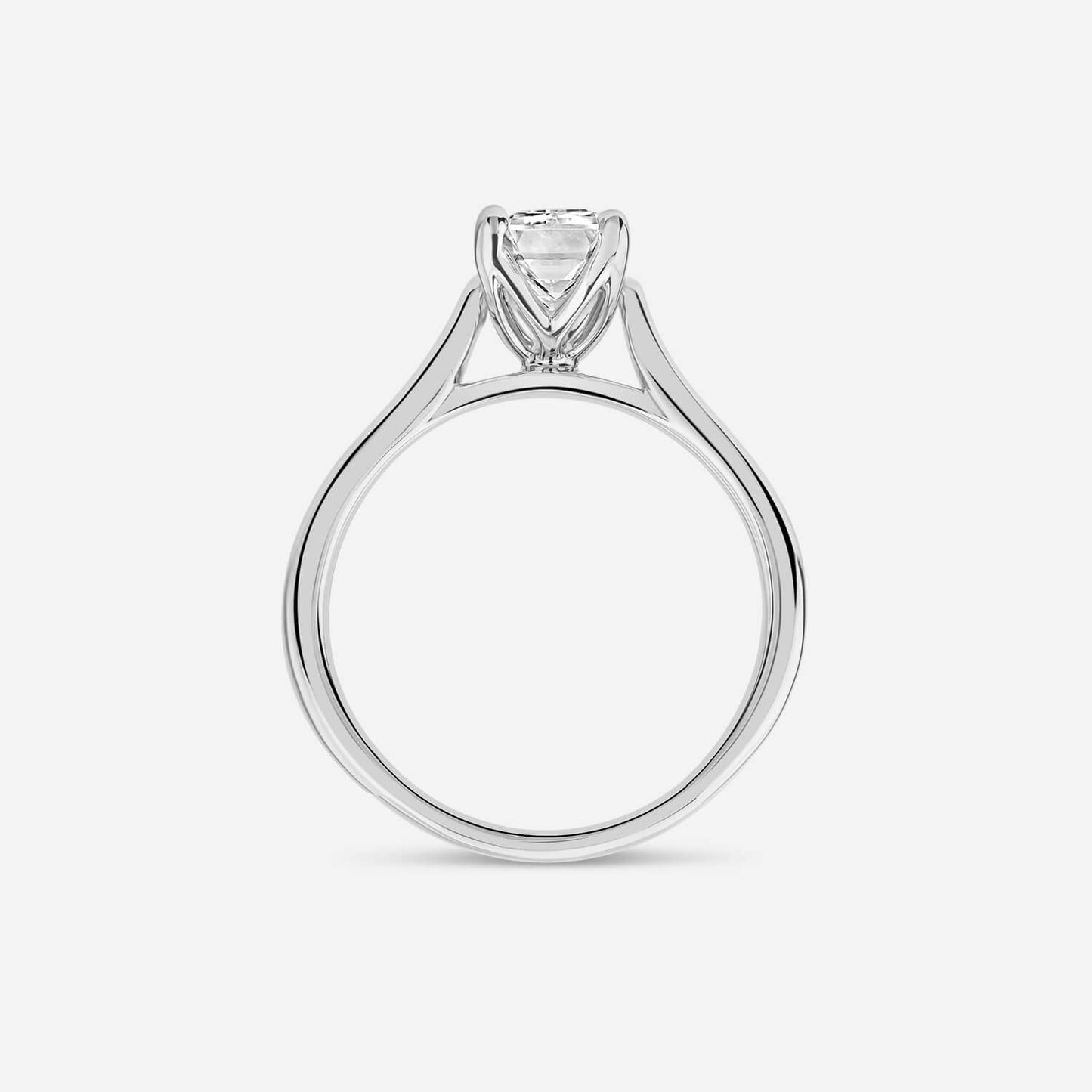 Born Platinum 1.50ct Lab Grown Emerald Cut Diamond Ring