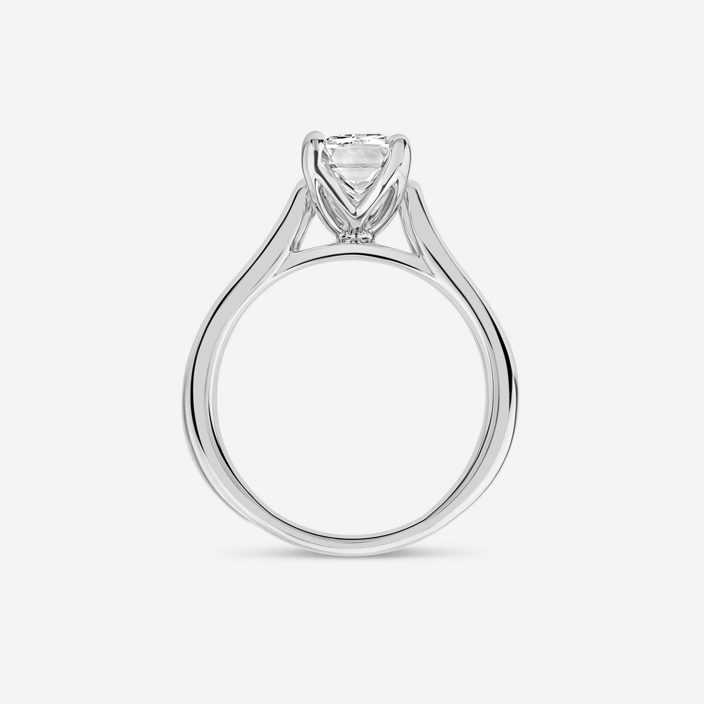 Born Platinum 1.70ct Lab Grown Emerald Cut Diamond Ring