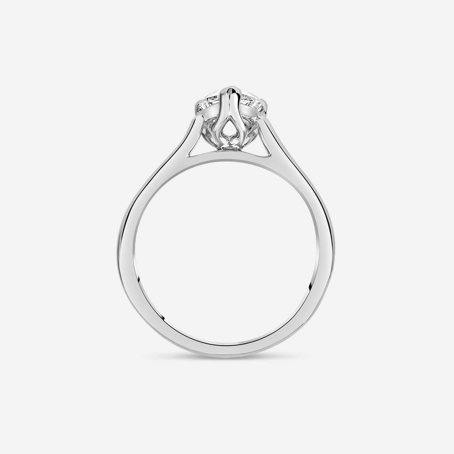 Born Platinum Lab Grown 1.50ct Pear Diamond Ring