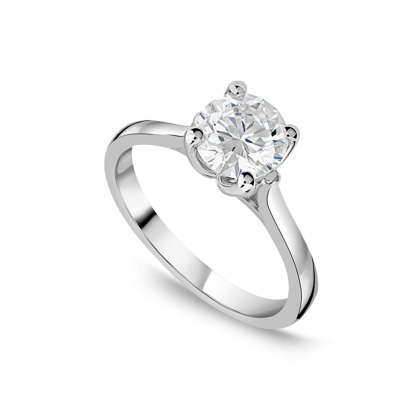 Born Platinum Lab Grown 1.50ct Round Brilliant Solitaire Diamond Ring