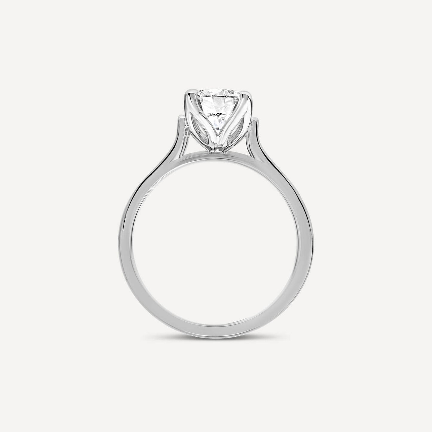 Born Platinum Lab Grown 1.50ct Round Brilliant Solitaire Diamond Ring