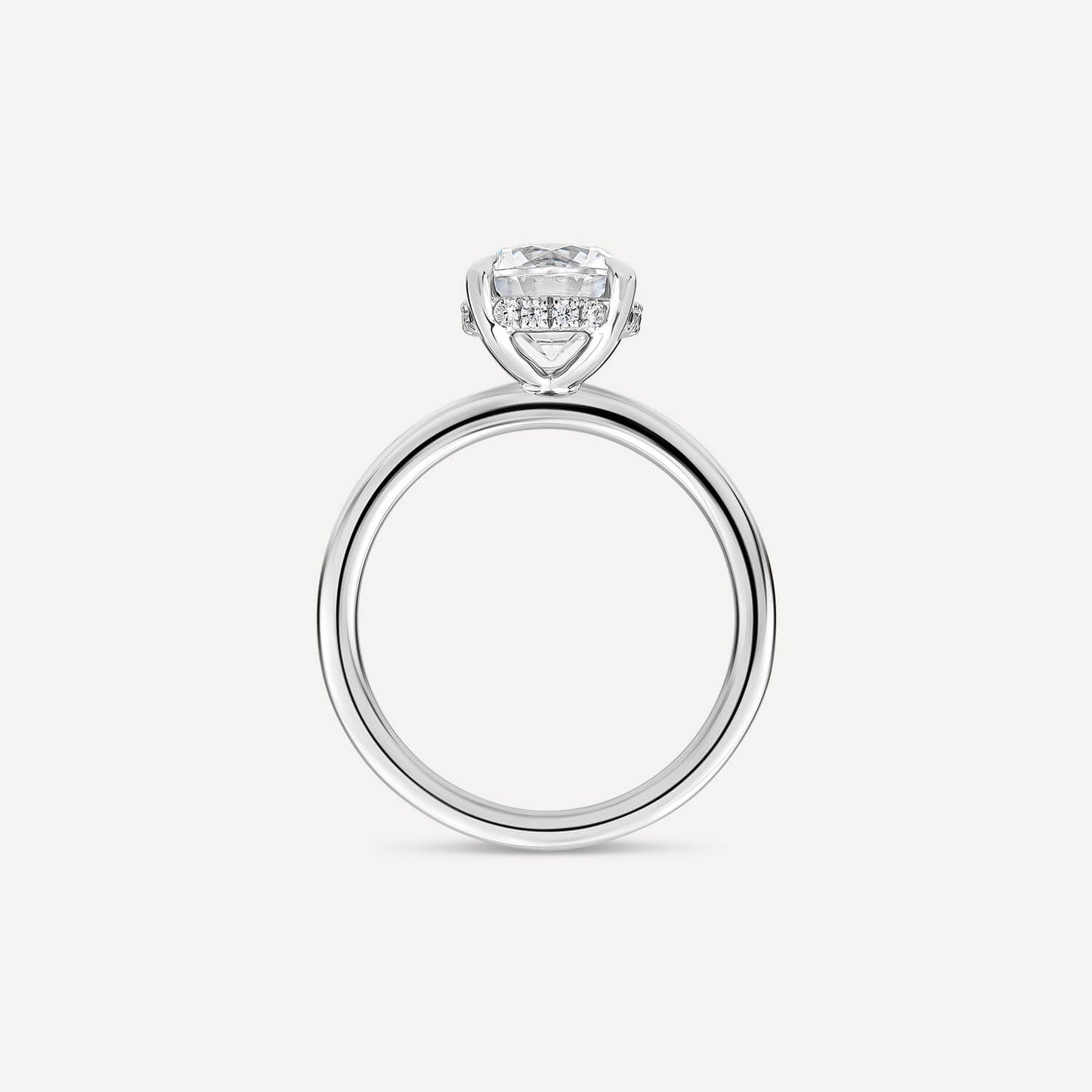 Born Platinum Lab Grown 2.09ct Round Brilliant Diamond Ring