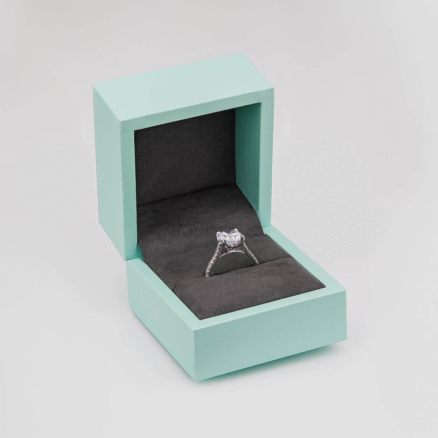 Born Platinum Lab Grown 2.20ct Round Brilliant Solitaire & Diamond Sides Ring
