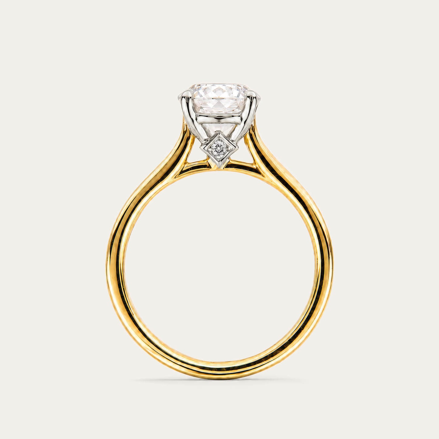 Born NOVA 18ct Yellow Gold 1.50ct Round Lab Grown Diamond Solitaire Ring