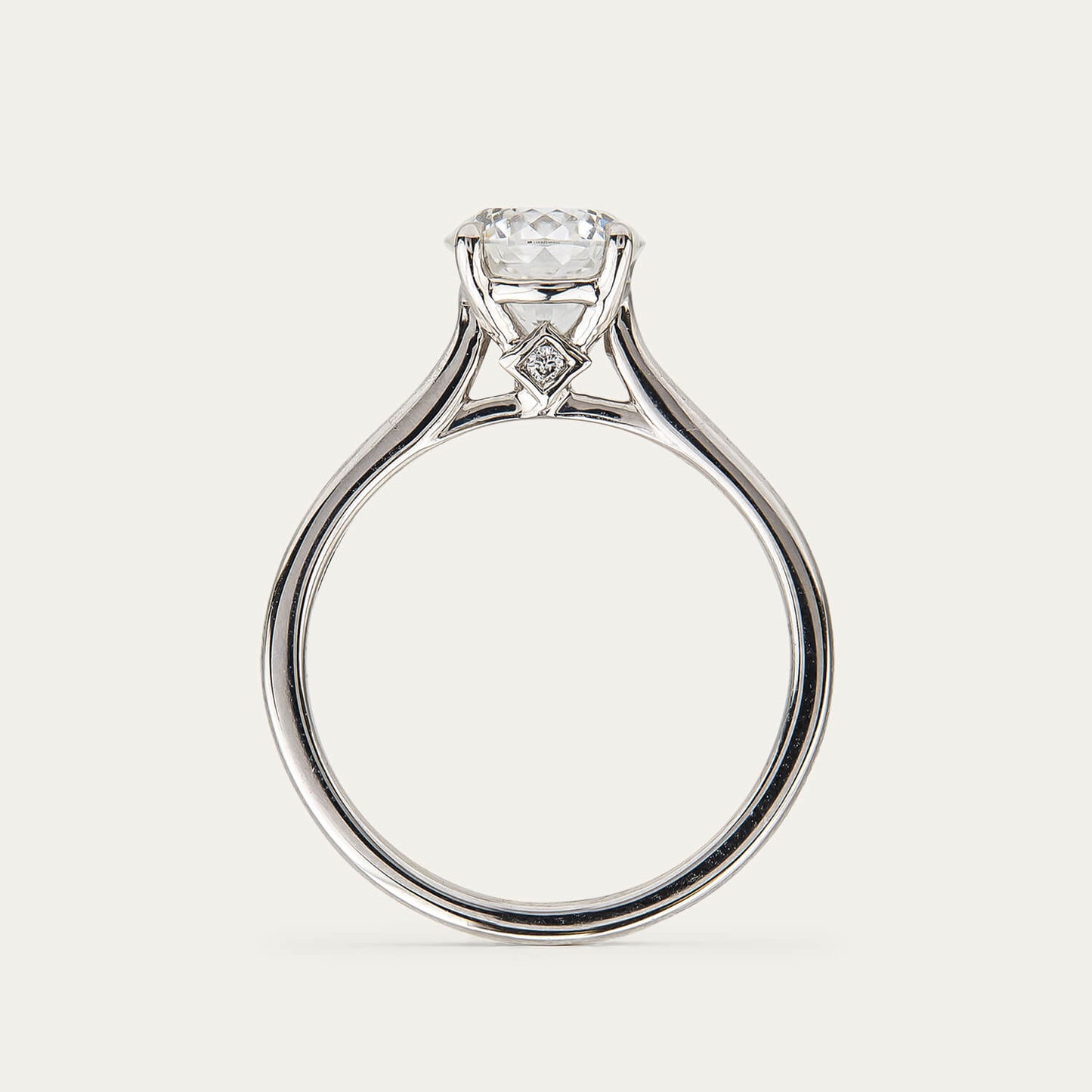 Born NOVA Platinum 1.50ct Round Lab Grown Diamond Solitaire Ring