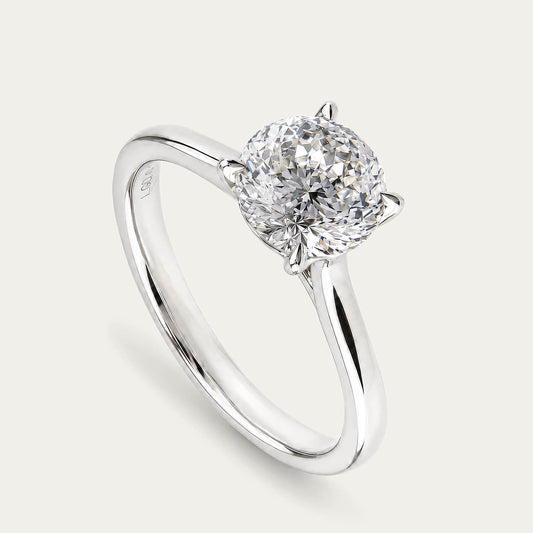 Born NOVA Platinum 2.00ct Round Lab Grown Diamond Solitaire Ring