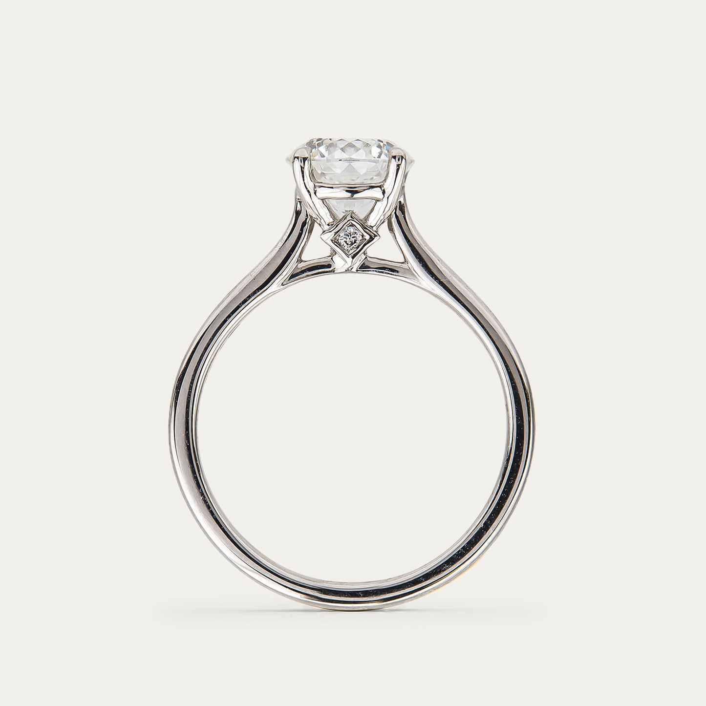 Born NOVA Platinum 2.00ct Round Lab Grown Diamond Solitaire Ring