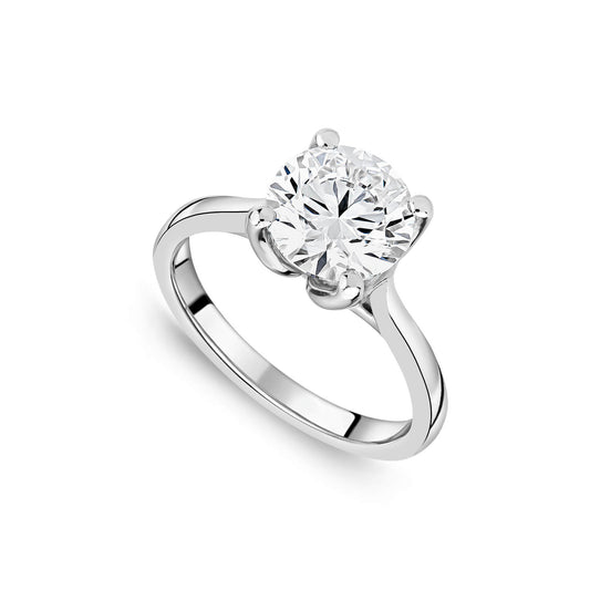 Born Platinum 2.20ct Lab Grown Round Brilliant Solitaire Diamond Ring