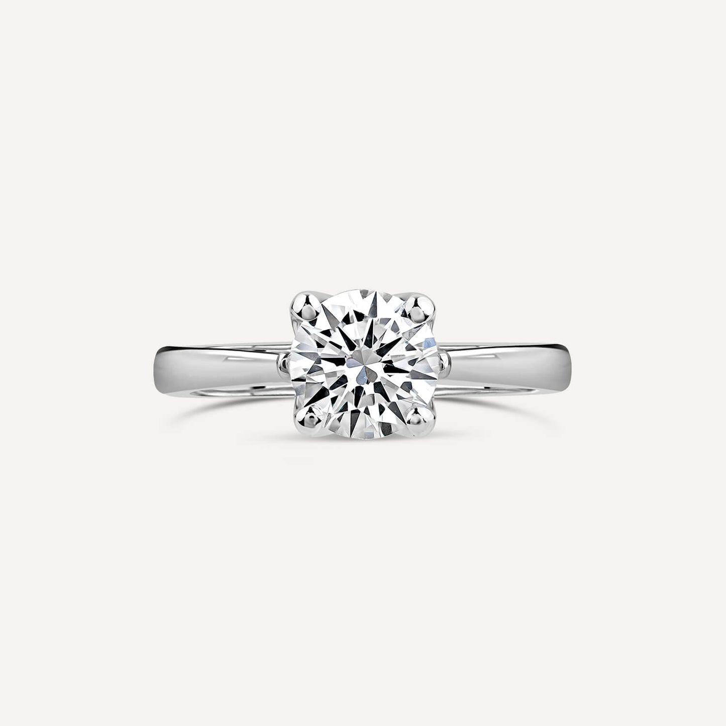 Born Platinum Lab Grown 1.20ct Round Brilliant Diamond Ring