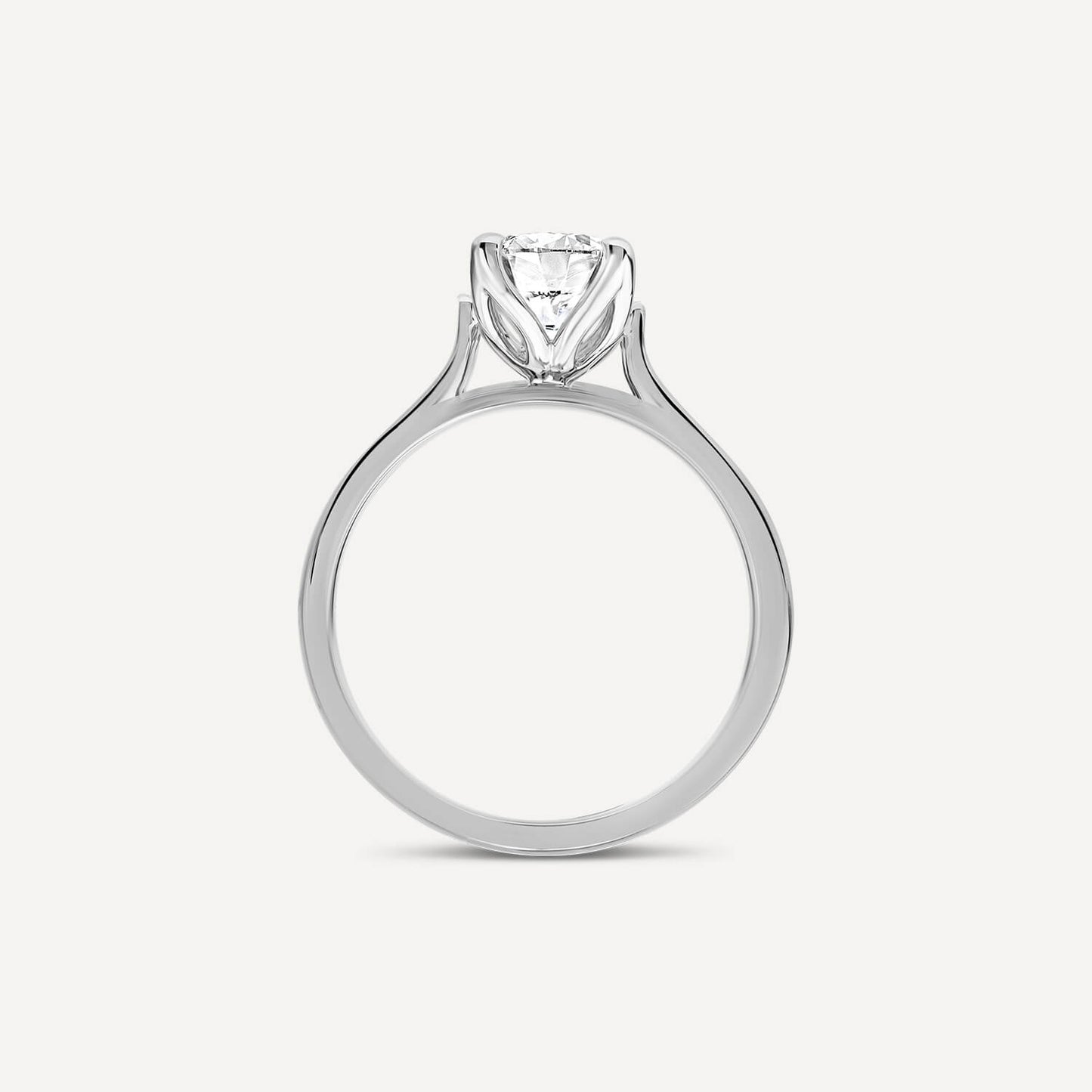 Born Platinum Lab Grown 1.20ct Round Brilliant Diamond Ring
