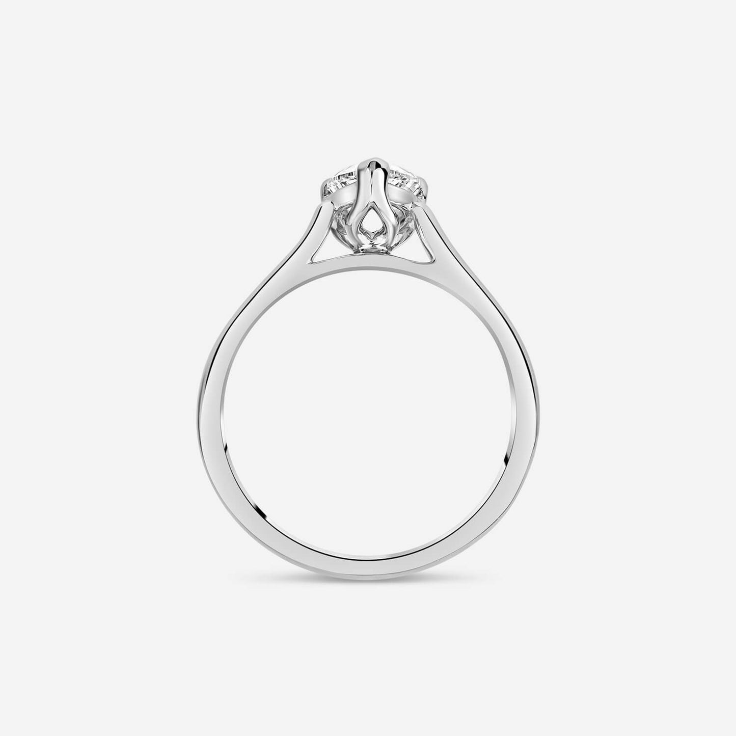 Born Platinum Lab Grown 1ct Pear Diamond Ring